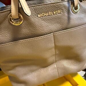 Michael Kors Taupe Leather Tote